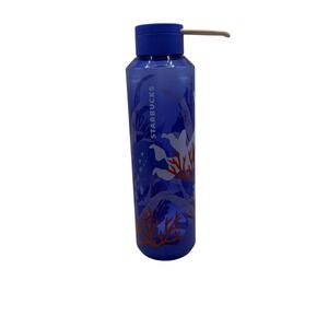 NEW Starbucks Summer 2021 Tropical Purple Coral Reef‎ Plastic Water Bottle 24 oz
